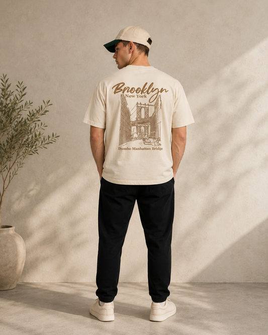 Men’s Vintage New York Graphic Oversized Tee
