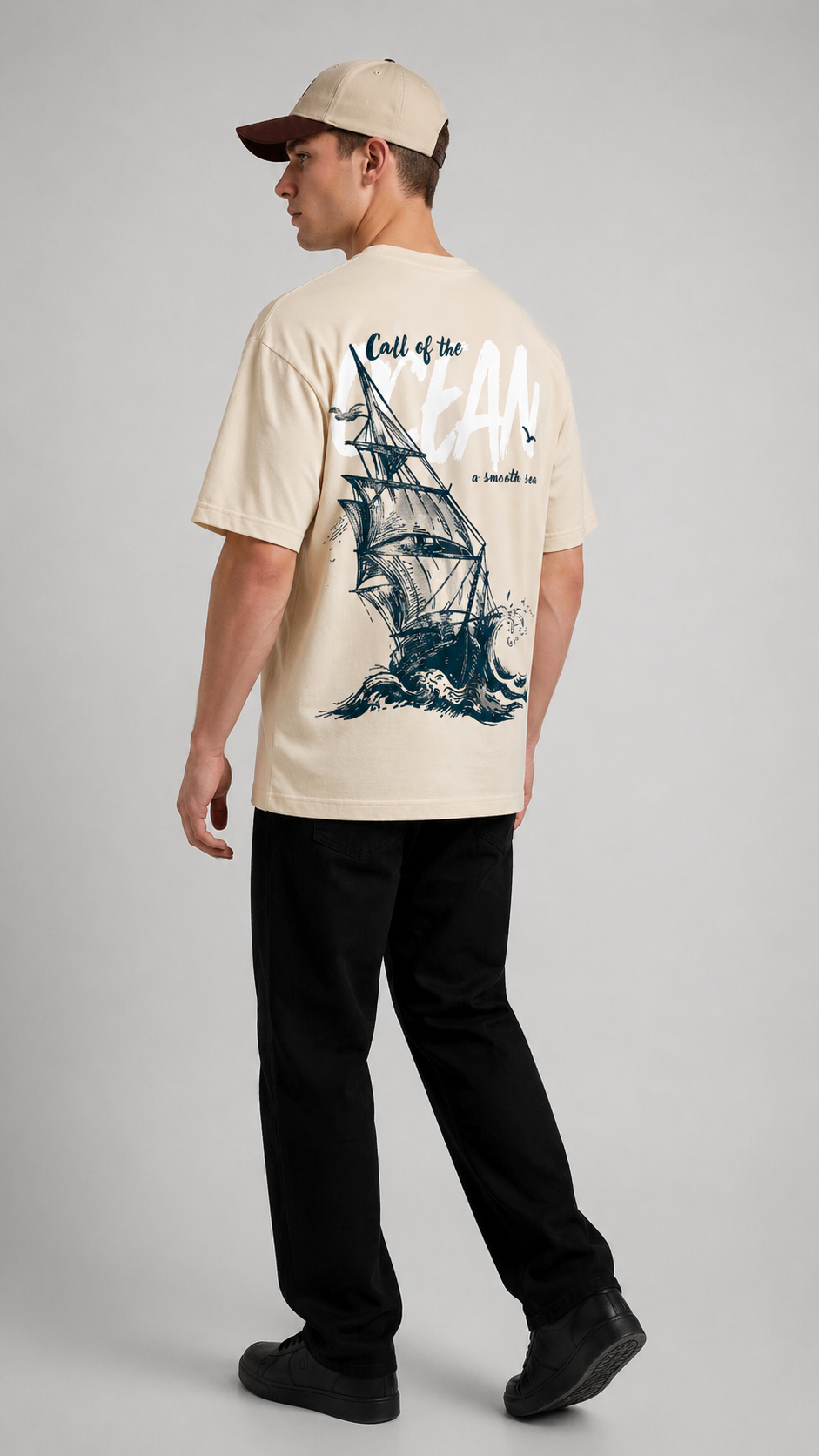 Ocean Voyage Oversized Graphic T-Shirt