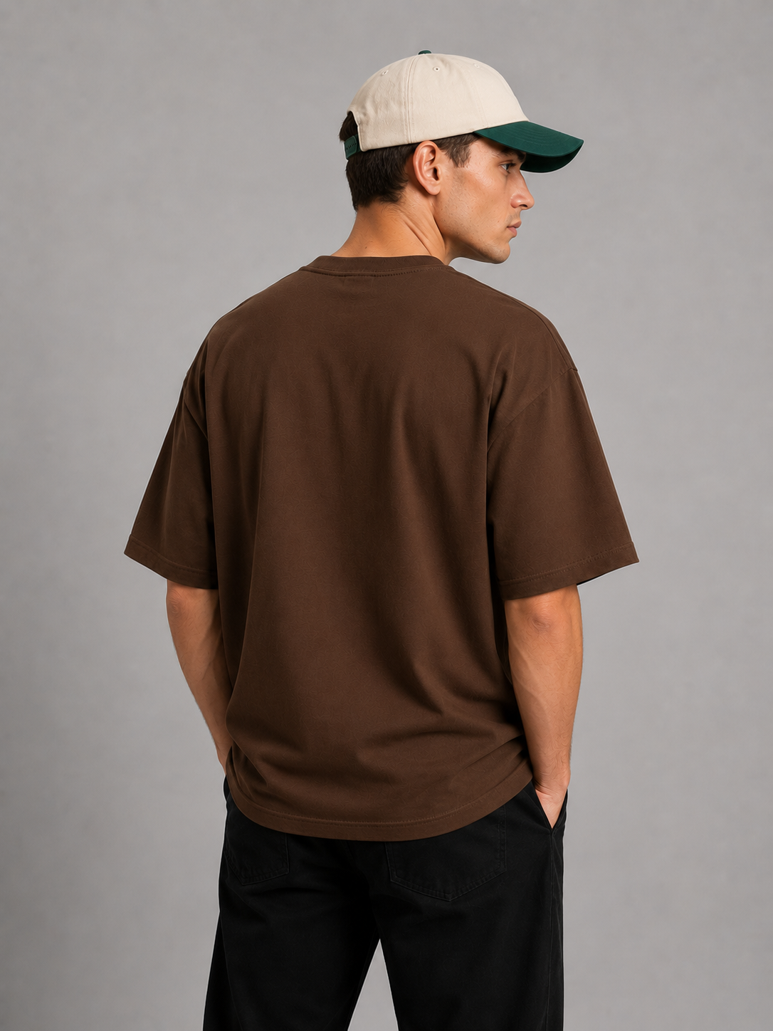 Wanderlust Graphic Tee | Burgundy Mountain & Ocean Wave T-Shirt