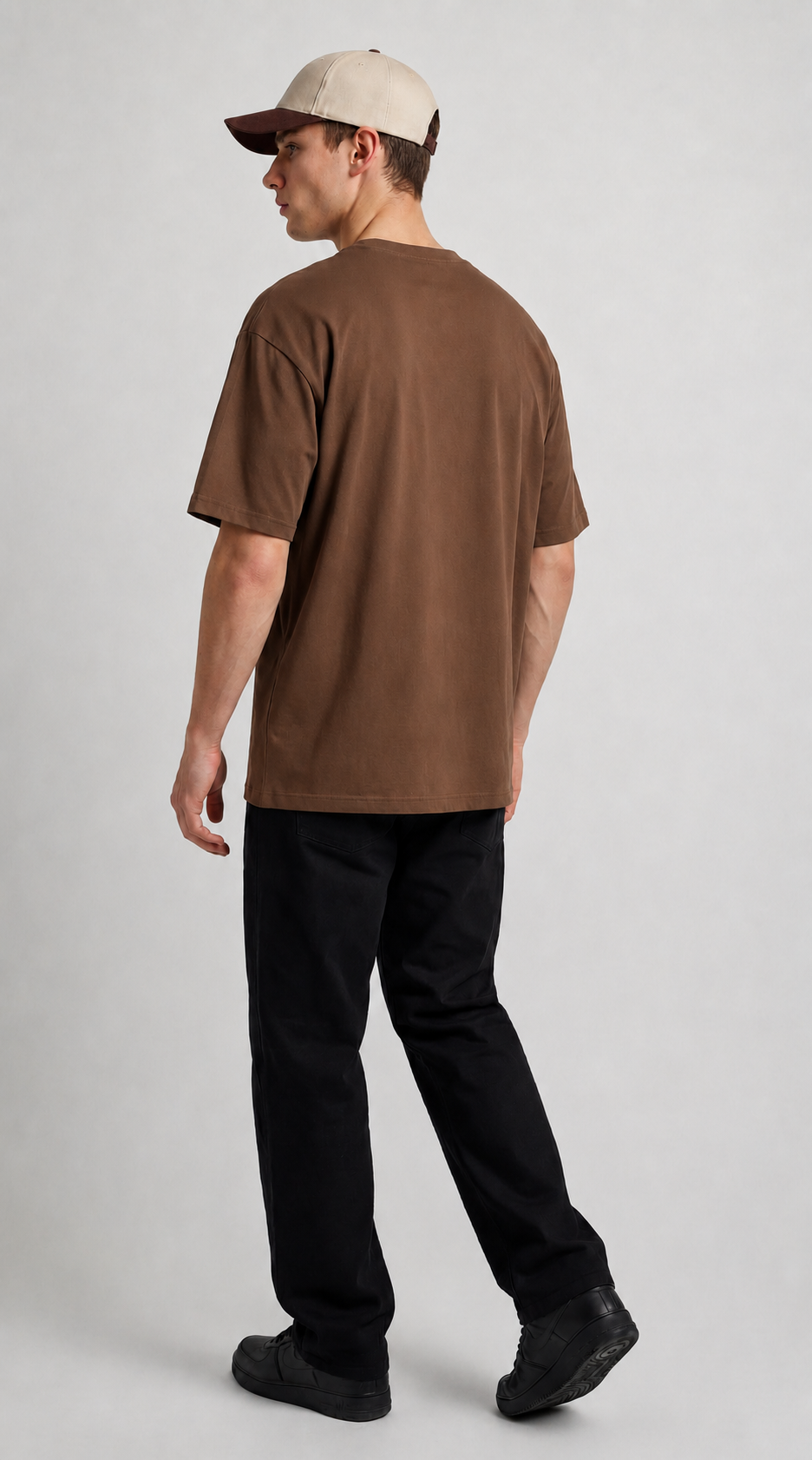 Wanderlust Graphic Tee | Burgundy Mountain & Ocean Wave T-Shirt