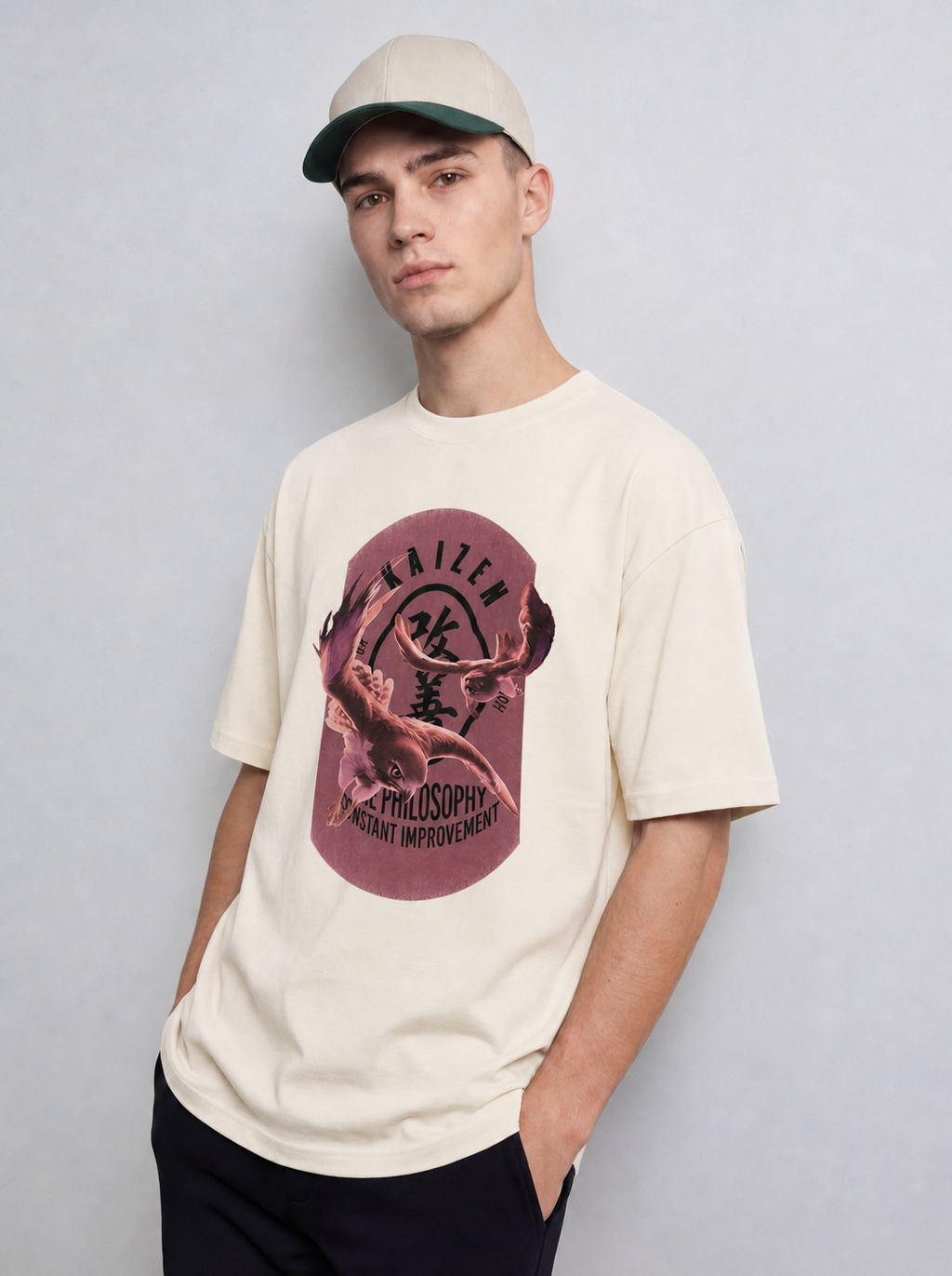 Japanese Culture Inspired Oversized T-Shirt