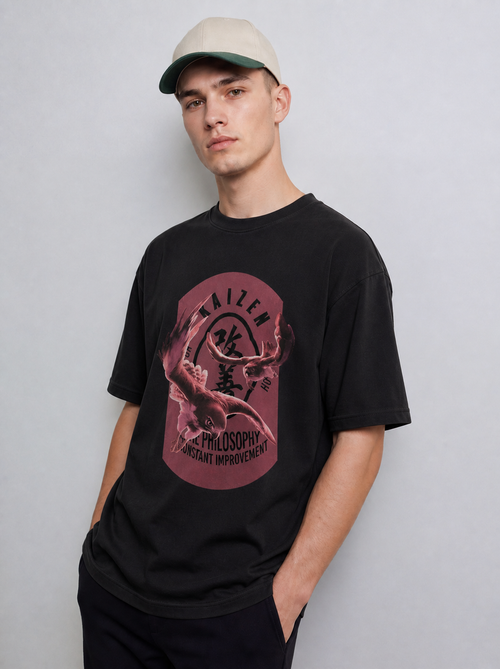 Japanese Culture Inspired Oversized T-Shirt