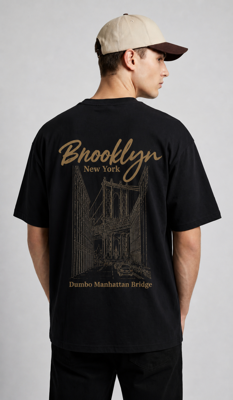 Men’s Vintage New York Graphic Oversized Tee