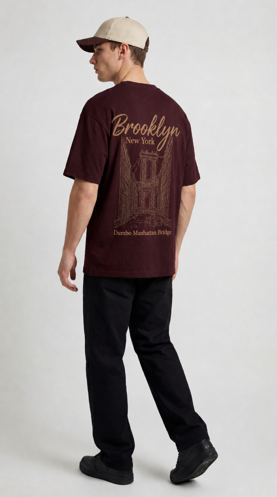 Men’s Vintage New York Graphic Oversized Tee