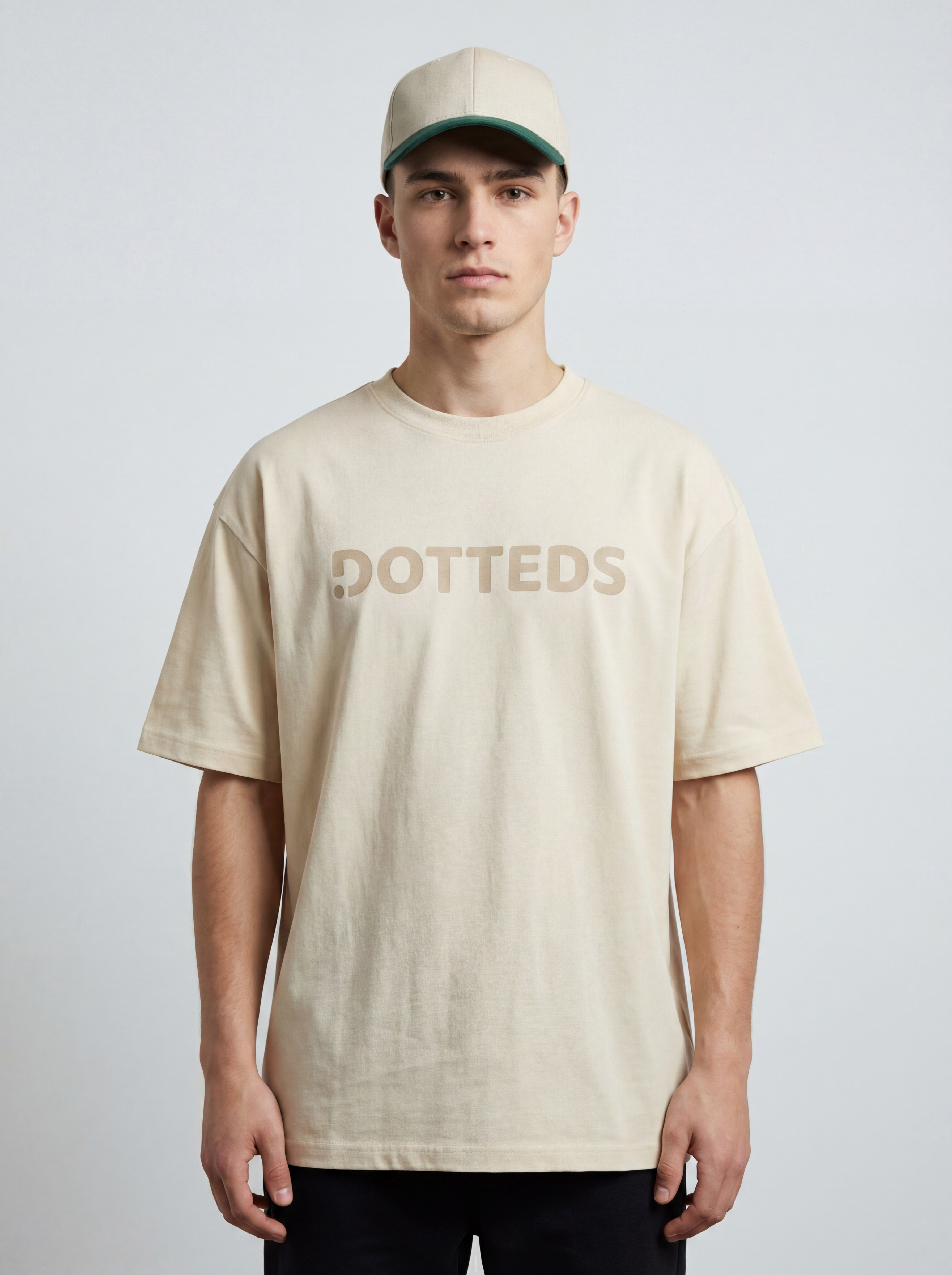 Heritage Pattern Graphic Oversized T-Shirt for Men
