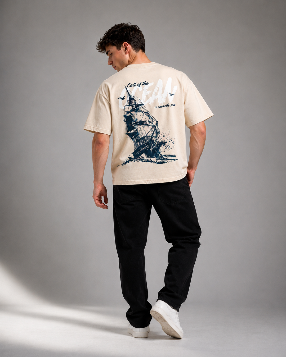 Ocean Voyage Oversized Graphic T-Shirt