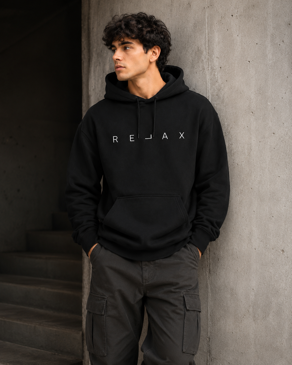 Trendy Minimal Oversized Sweatshirt Hoodie