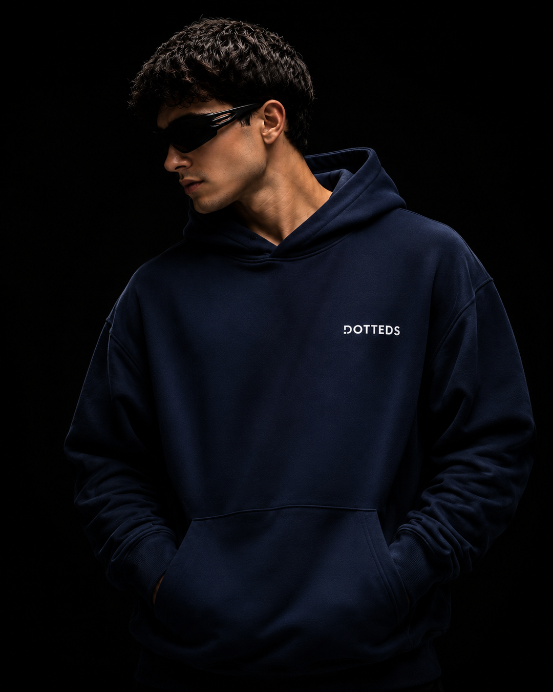 Men’s Oversized Streetwear Hoodie with Artistic Back Print