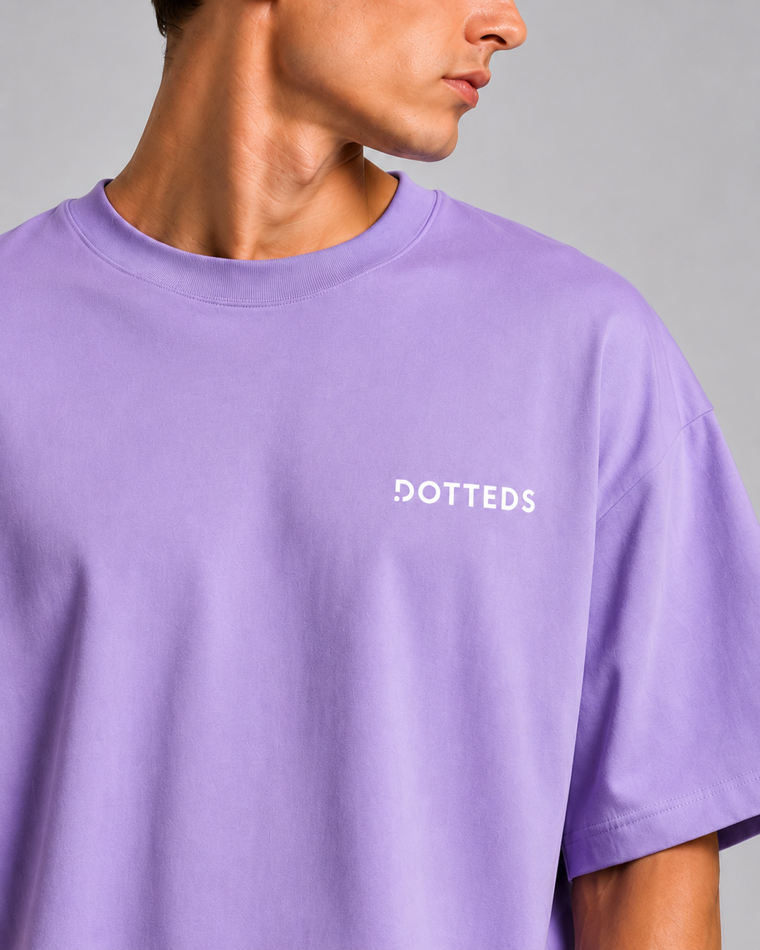 Lavender Urban Streetwear Graphic T-Shirt