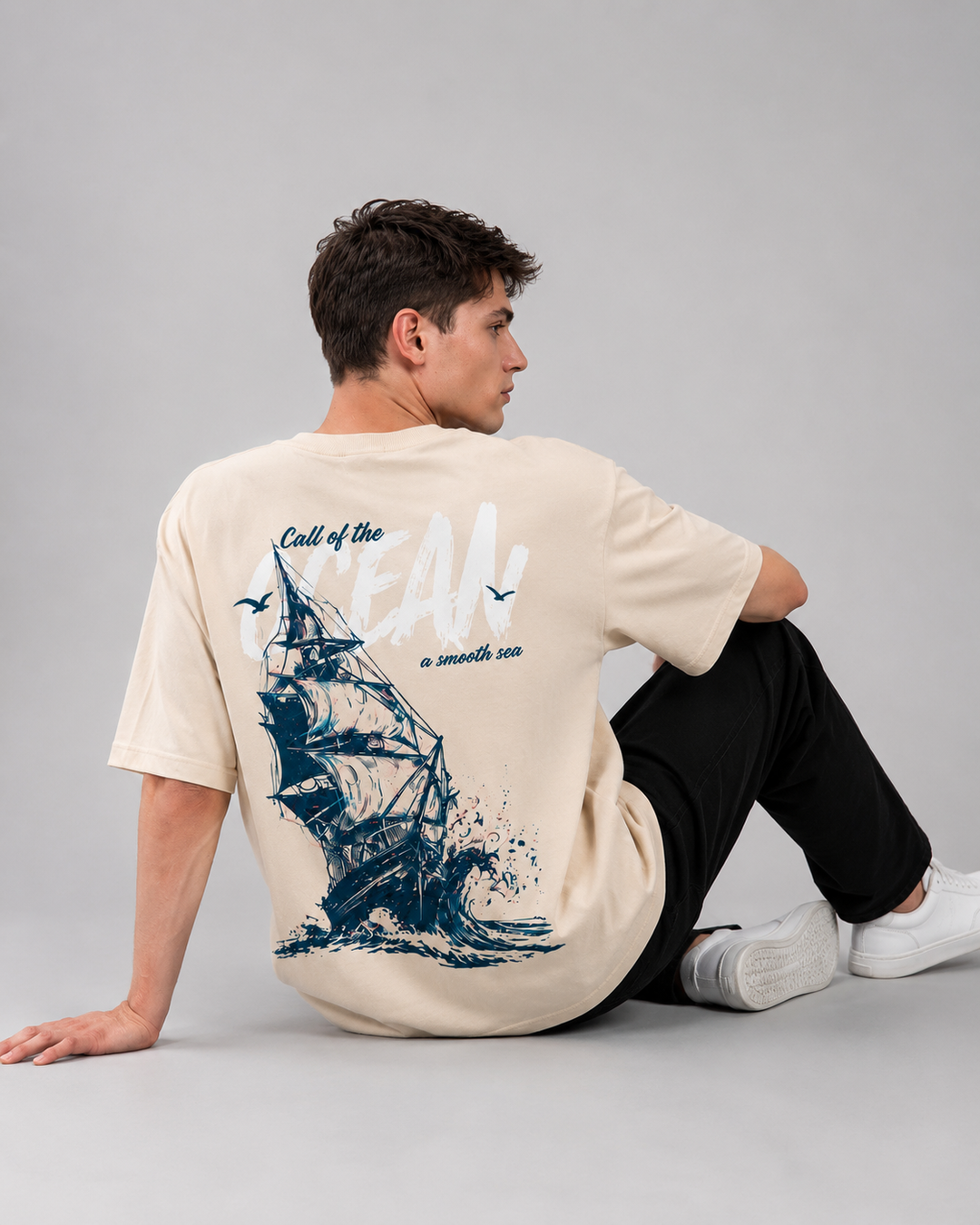 Ocean Voyage Oversized Graphic T-Shirt