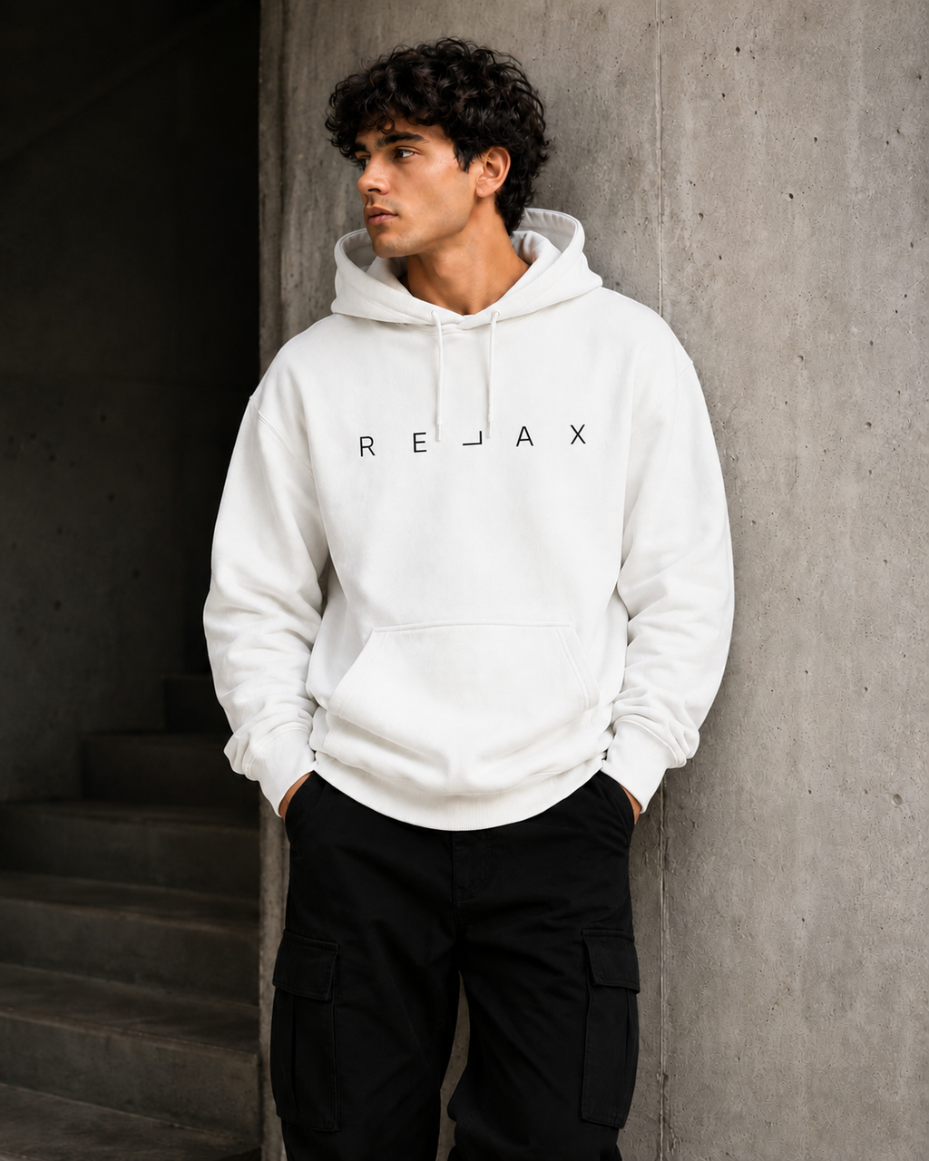 Trendy Minimal Oversized Sweatshirt Hoodie