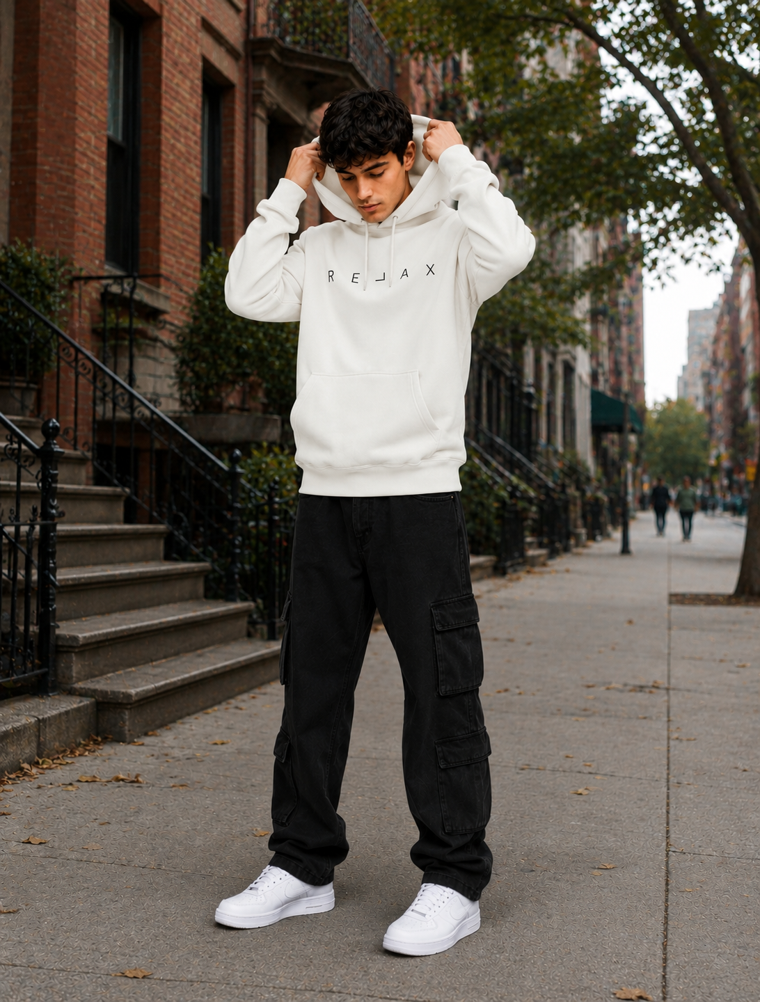 Trendy Minimal Oversized Sweatshirt Hoodie